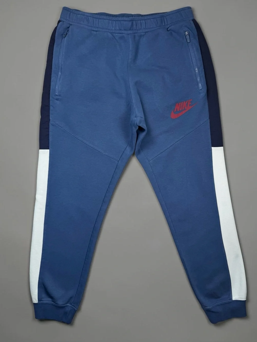 Nike Sportswear Hybrid Fleece Joggers Men’s Large Blue Red DO7232-410